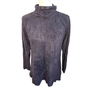 Isaac Mizrahi Live Women’s Small Fuzzy Black Turtleneck‎